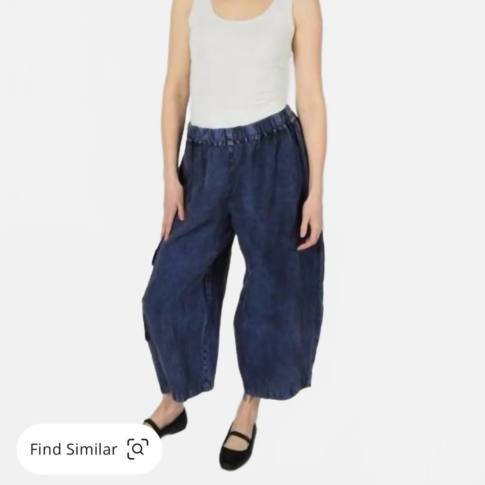 Barrel Artsy Beau‎ Jours Women's Corina Charcoal harem pant LG